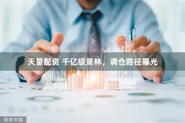 天量配资 千亿级景林，调仓路径曝光
